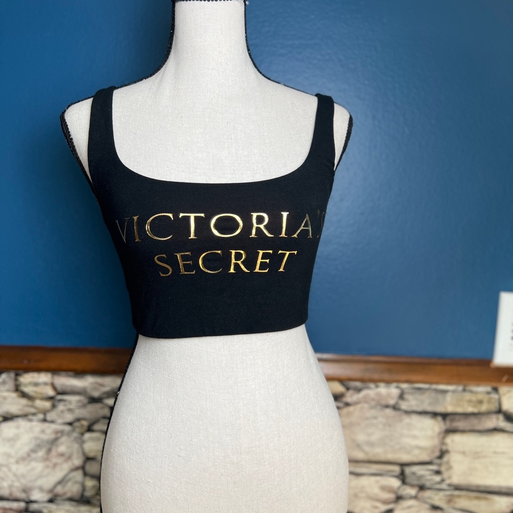 XS Victoria's Secret Black Crop Top